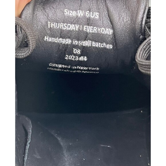 Thursday Premier Women's Low Top Sneakers Shoes Size 6 M Leather Black - Picture 11 of 11